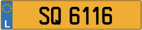 Trailer License Plate
